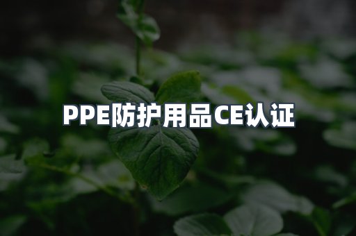 PPE防护用品CE认证